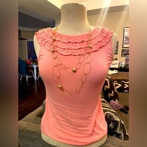 Woman’s sleeveless New York and Company beige color